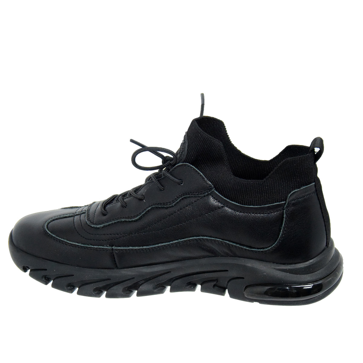 Pantofi Sport Bărbați Franco Gerardo HJY21082 Negru – Piele Naturală – vedere 3