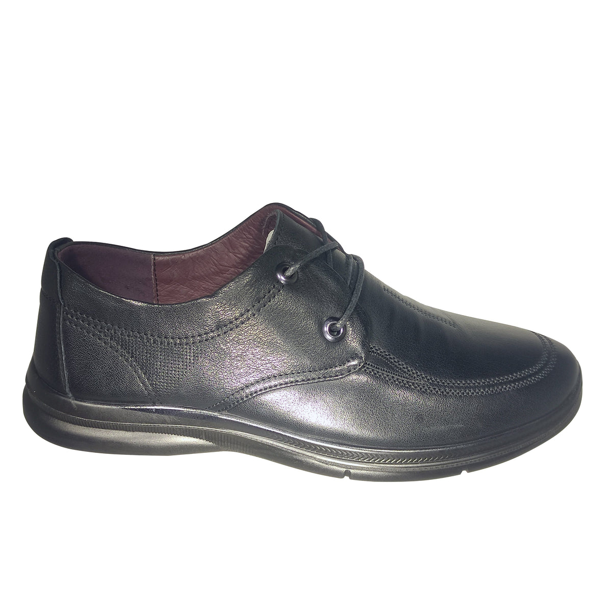 Pantofi Casual Bărbați MELS 717396 Negru – Piele Naturală – vedere 2