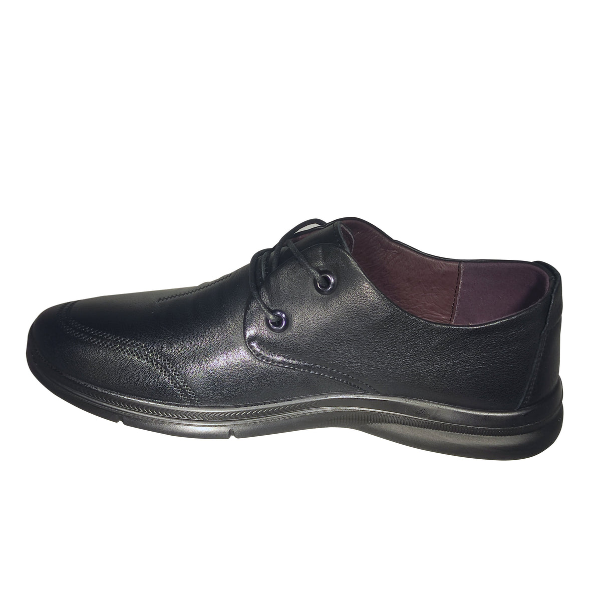 Pantofi Casual Bărbați MELS 717396 Negru – Piele Naturală – vedere 3