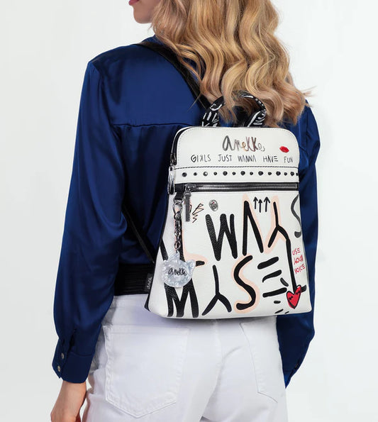 RUCSAC ANEKKE 34825-176 ALB CU BUZUNAR FRONTAL