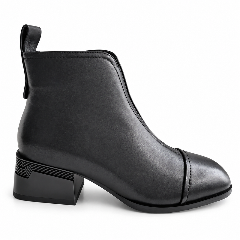 Ghete Casual Damă Karisma 3V1236-S648-G4.5 Negru – Piele Naturală