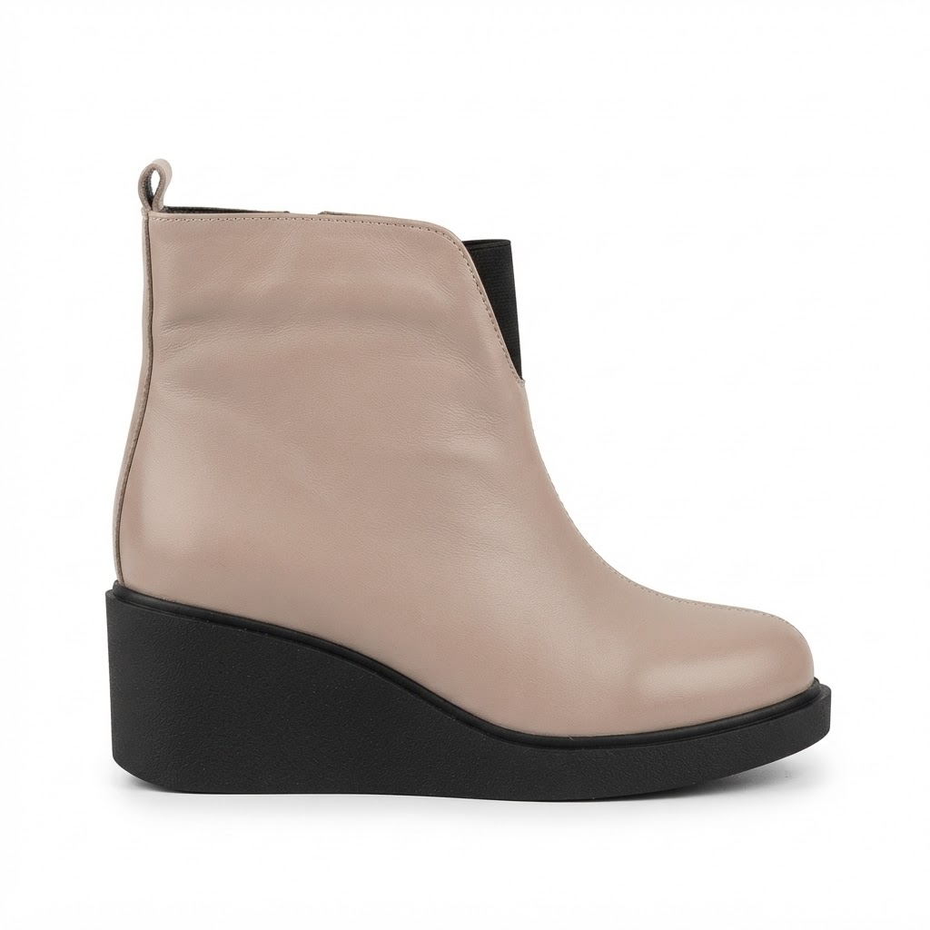 Ghete Casual Damă Dogati 061 27101 Grej Perlat – Piele Naturală