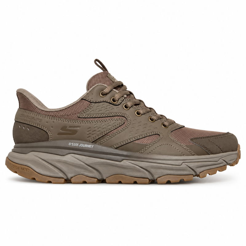Pantofi Sport Bărbați Skechers 237412 Taupe Închis – Piele Ecologică - vedere 1/5