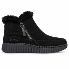 Ghete Casual Damă Skechers 168108 Negru – Piele Ecologică