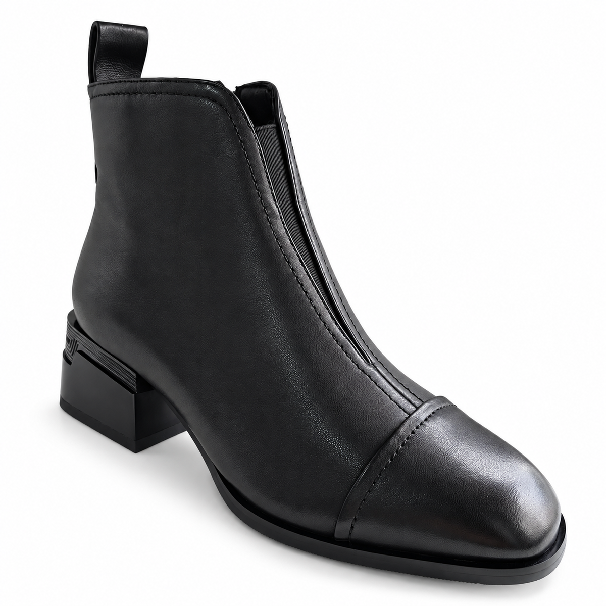 Ghete Casual Damă Karisma 3V1236-S648-G4.5 Negru – Piele Naturală – vedere 1