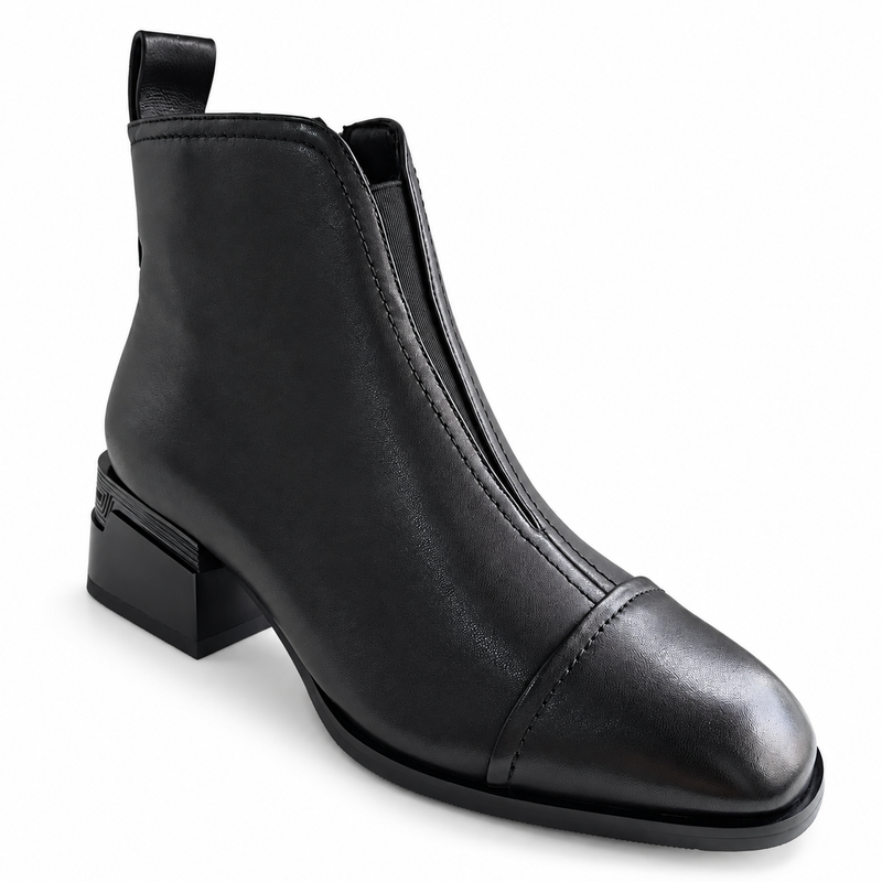 Ghete Casual Damă Karisma 3V1236-S648-G4.5 Negru – Piele Naturală – vedere 1
