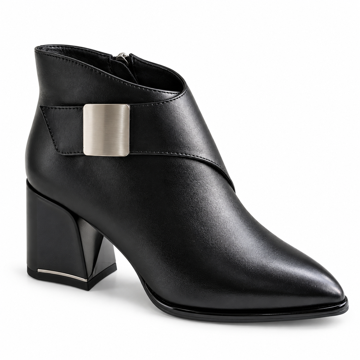 Ghete Elegante Damă Epica 1DL90017A Negru – Piele Naturală – vedere 1