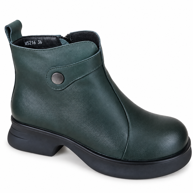 Ghete Casual Damă Franco Gerardo M5216 Verde Închis – vedere 1