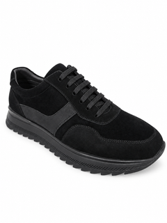 Pantofi Casual Bărbați Eldemas 1-230-270 Negru – Piele Naturală
