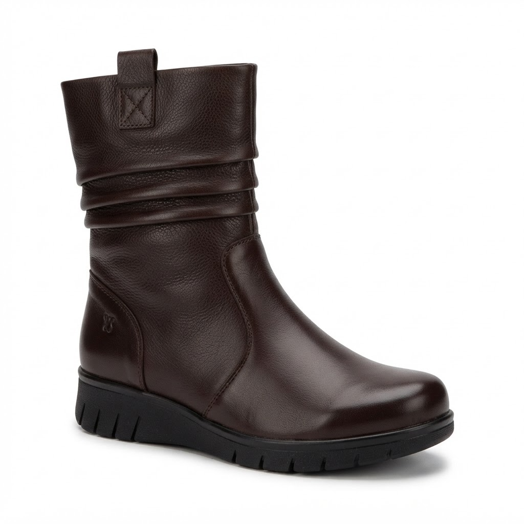 Ghete Casual Damă Caprice 26455-45 337 Maro Închis – Piele Naturală – vedere 1