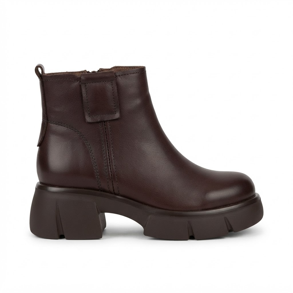Ghete Casual Damă Formazione 9257 Maro – vedere 1