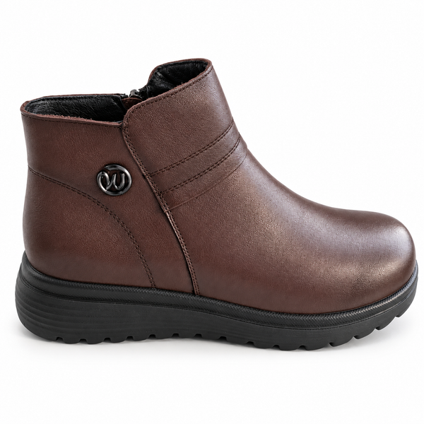 Ghete Casual Damă Formazione M8601 Maro – vedere 1