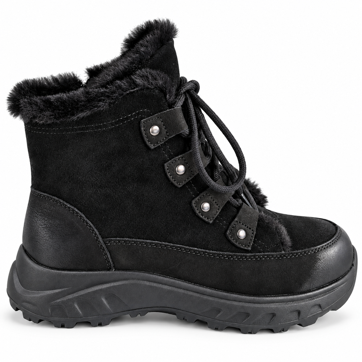 Ghete Casual Damă Franco Gerardo 3602 Negru – vedere 1