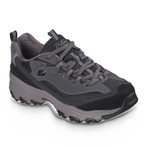 Pantofi Sport Damă Skechers 150872 Negru + Gri - vedere 2/5