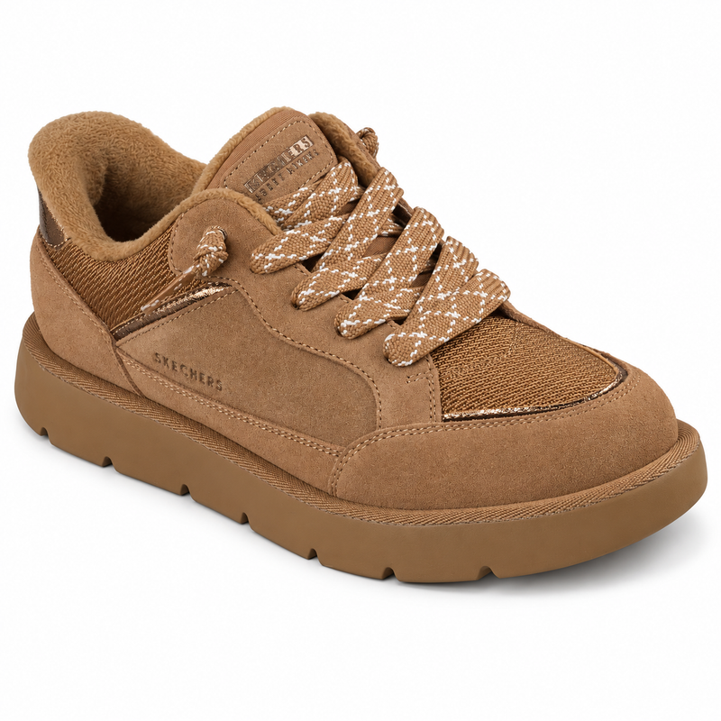 Pantofi Casual Damă Skechers 190196 Maro Castaniu – Piele Ecologică - vedere 2/5
