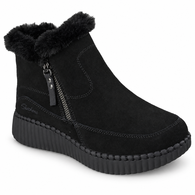 Ghete Casual Damă Skechers 168108 Negru – Piele Ecologică - vedere 2/5
