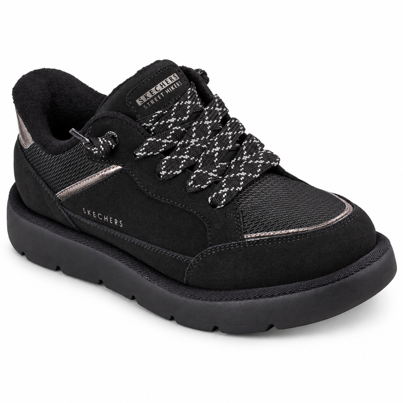 Pantofi Casual Damă Skechers 190196 Negru – Piele Ecologică - vedere 2/5