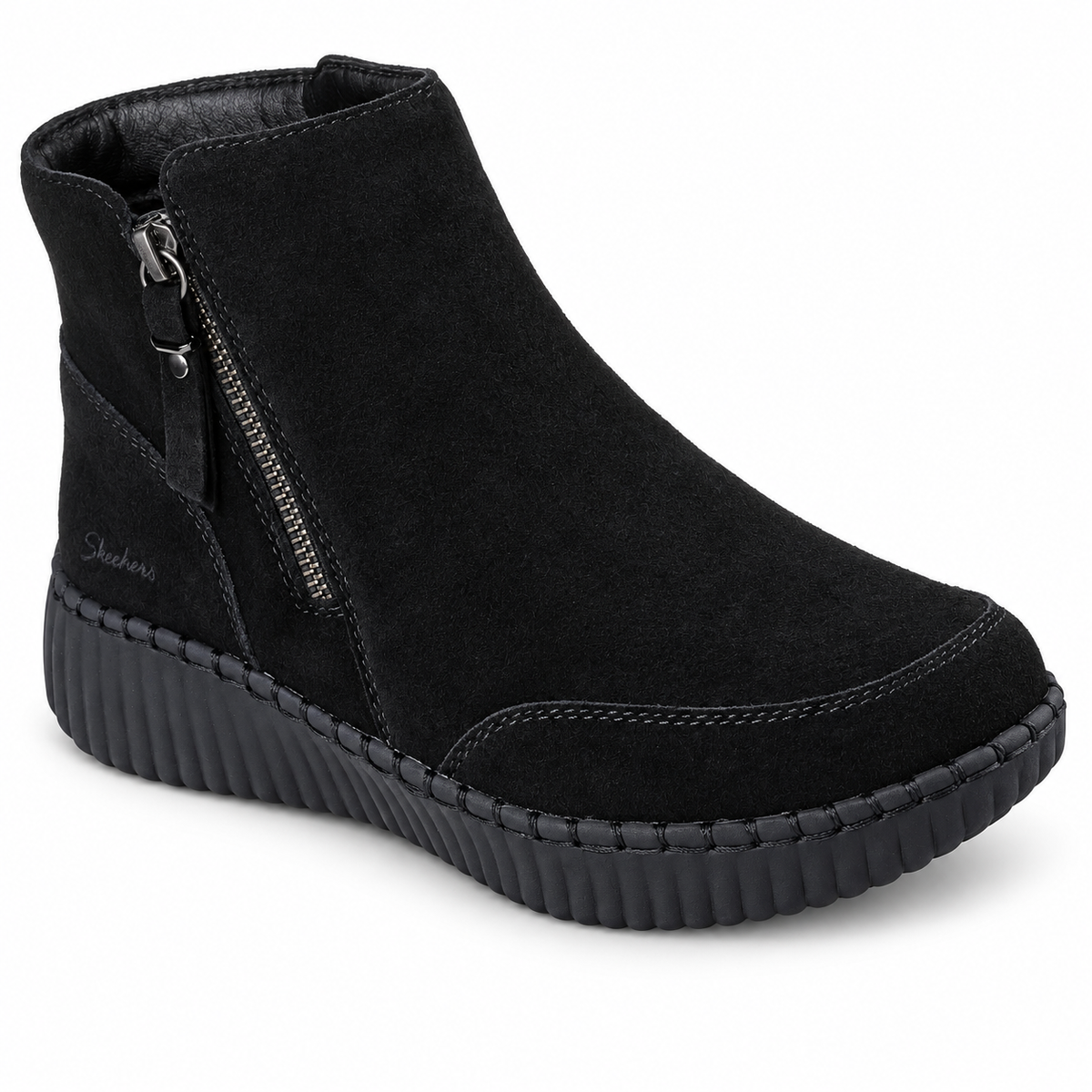 Ghete Casual Damă Skechers 169086 Negru – Piele Ecologică - vedere 2/5