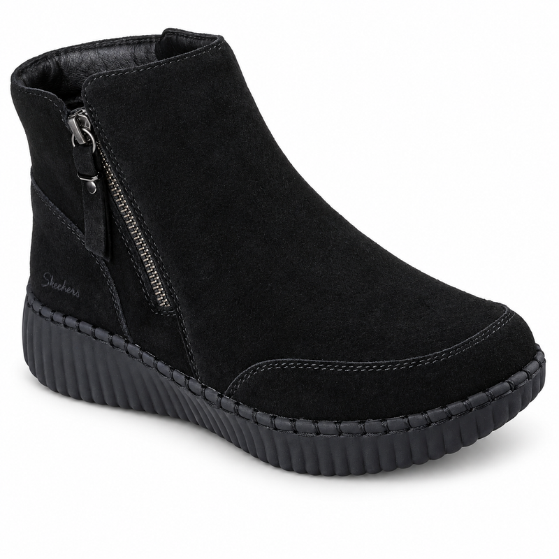 Ghete Casual Damă Skechers 169086 Negru – Piele Ecologică - vedere 2/5