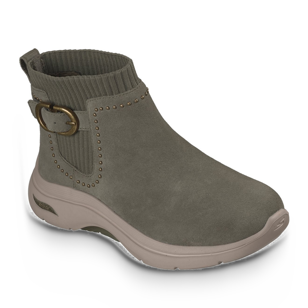 Ghete Casual Damă Skechers 144564 Verde Oliv – Piele Ecologică - vedere 2/5