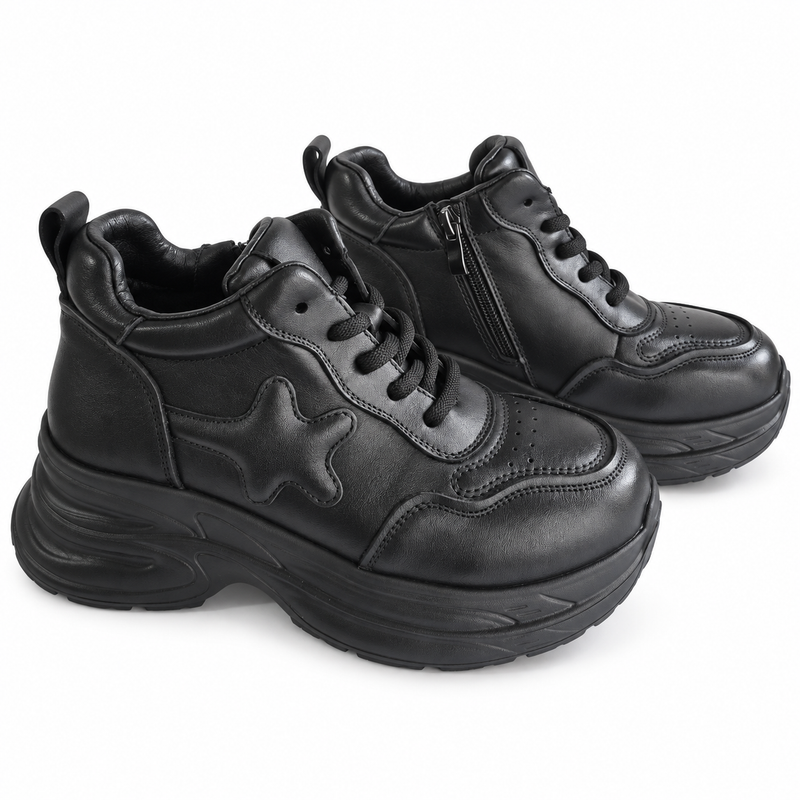 Ghete Sport Damă Franco Gerardo 10781 Negru – vedere 2