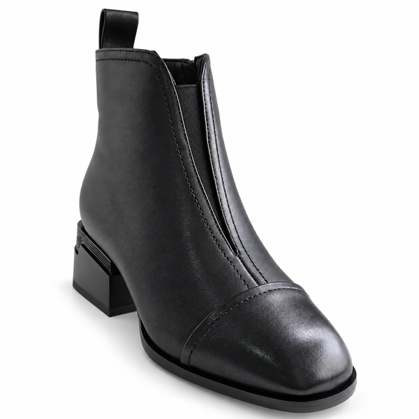 Ghete Casual Damă Karisma 3V1236-S648-G4.5 Negru – Piele Naturală – vedere 2