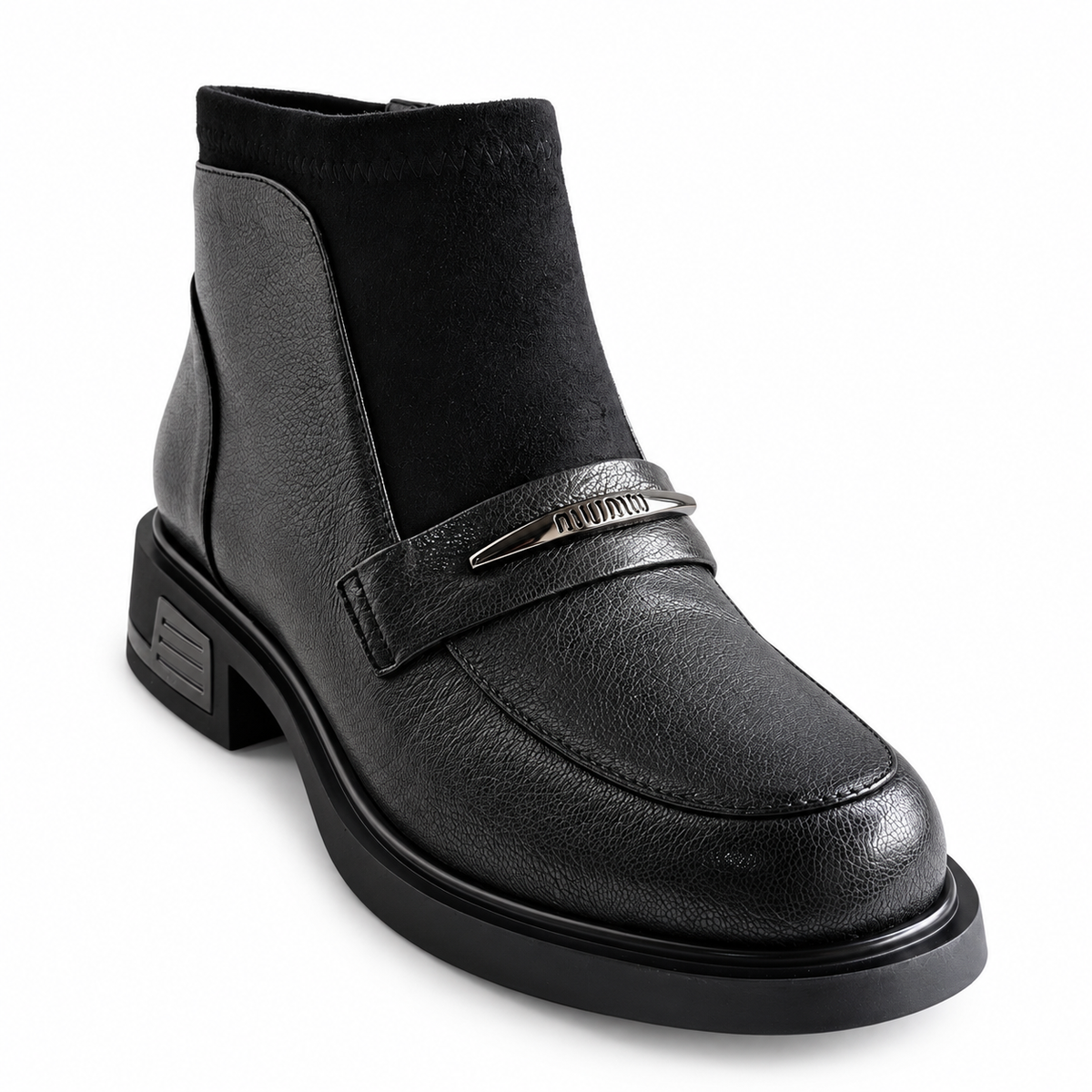 Ghete Casual Damă Feeling D252-8770 Negru – Piele Naturală – vedere 2
