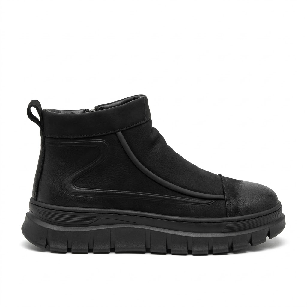 Ghete Casual Bărbați Franco Gerardo 5787 Negru – vedere 2
