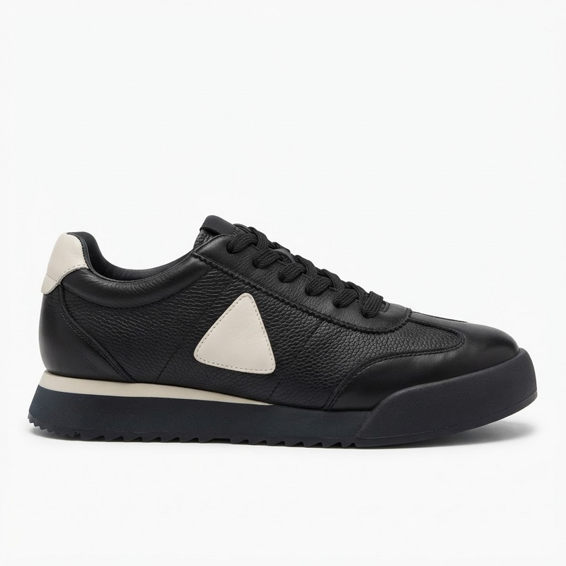 Pantofi Sport Bărbați Franco Gerardo 5327 Negru – Piele Naturală – vedere 2