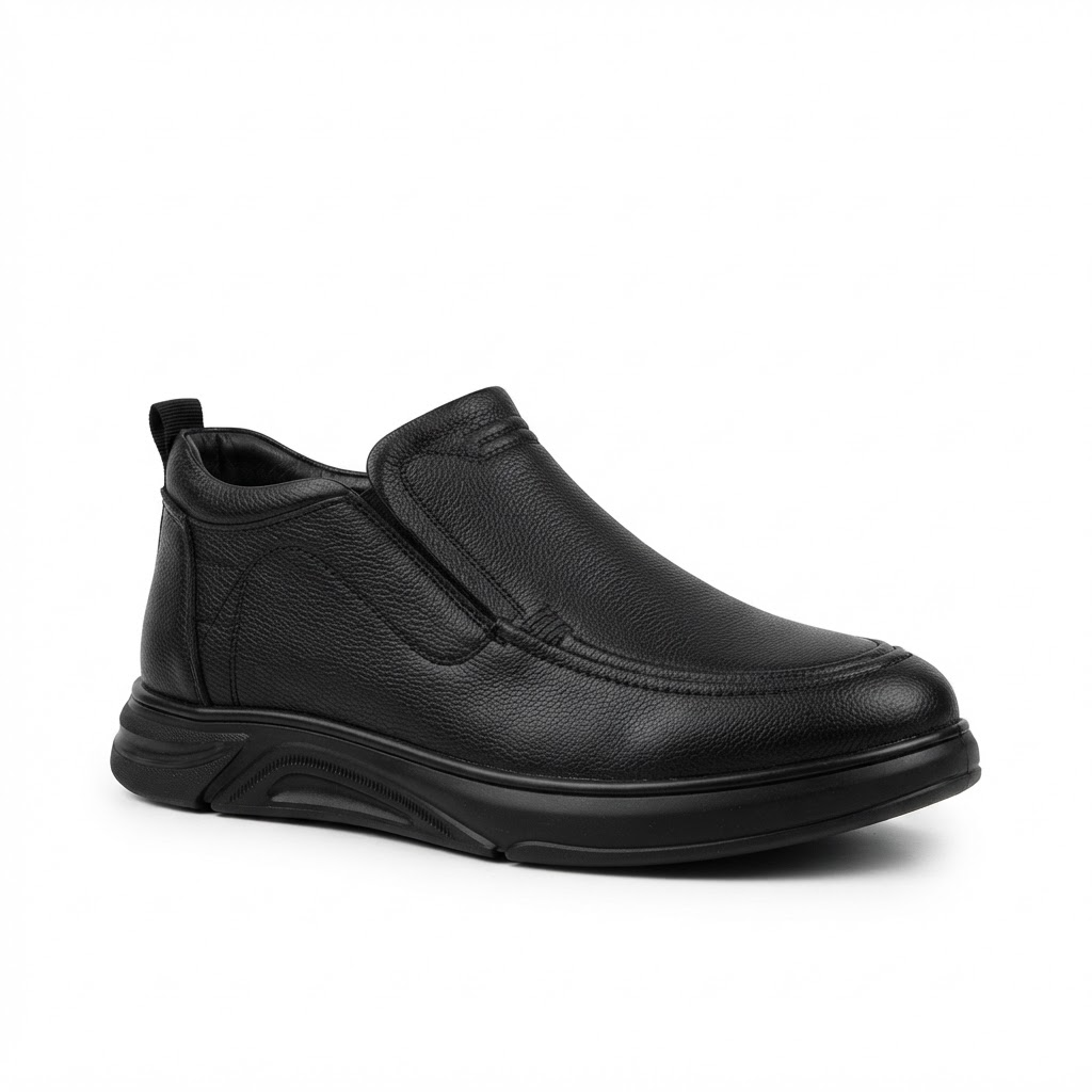 Ghete Casual Bărbați Mels M18012 Negru – vedere 2