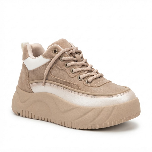 Pantofi Sport Damă Franco Gerardo 77038 Khaki – vedere 2