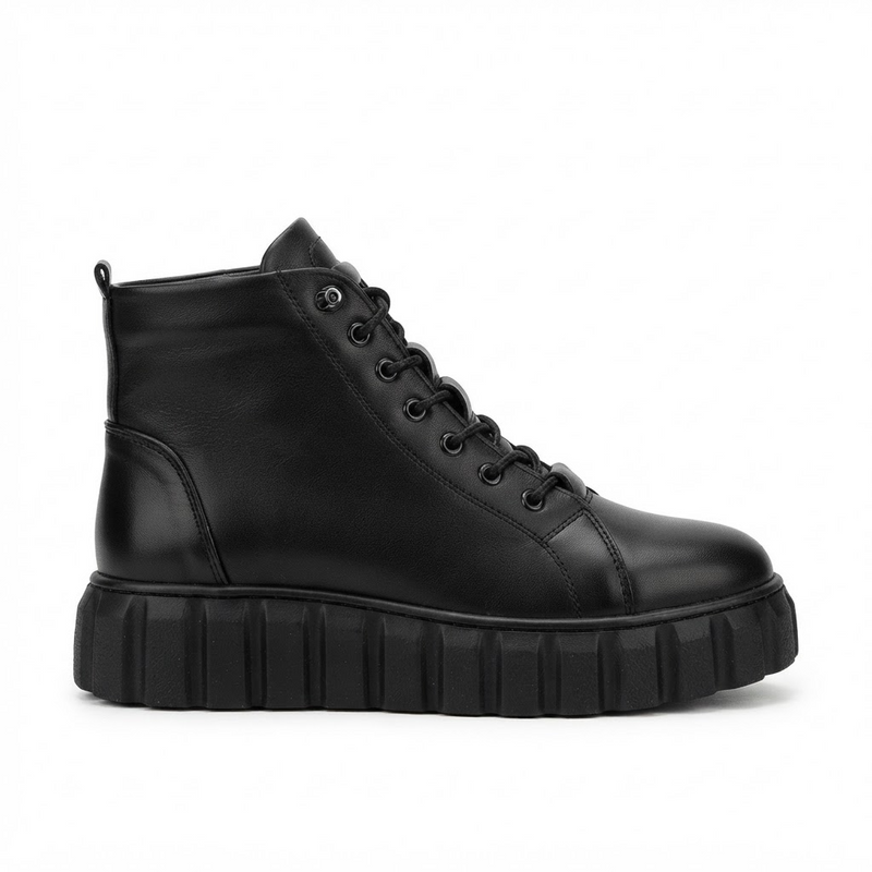 Ghete Casual Damă Bioflex 023 AE 025 Negru – Piele Naturală – vedere 2