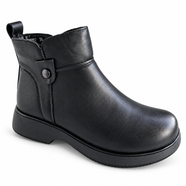 Ghete Casual Damă Formazione A8887 Negru – vedere 2