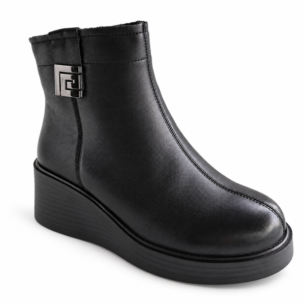 Ghete Casual Damă Pass 990008A Negru – vedere 2