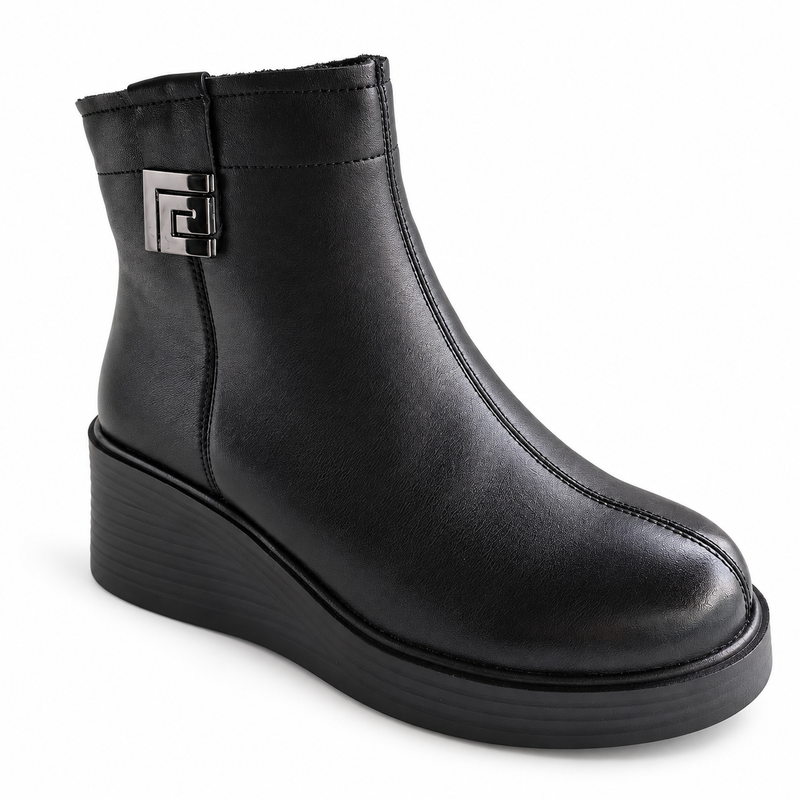 Ghete Casual Damă Pass 990008A Negru – vedere 2