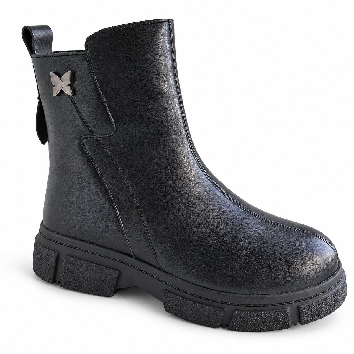 Ghete Casual Damă Formazione 87012R Negru – vedere 2