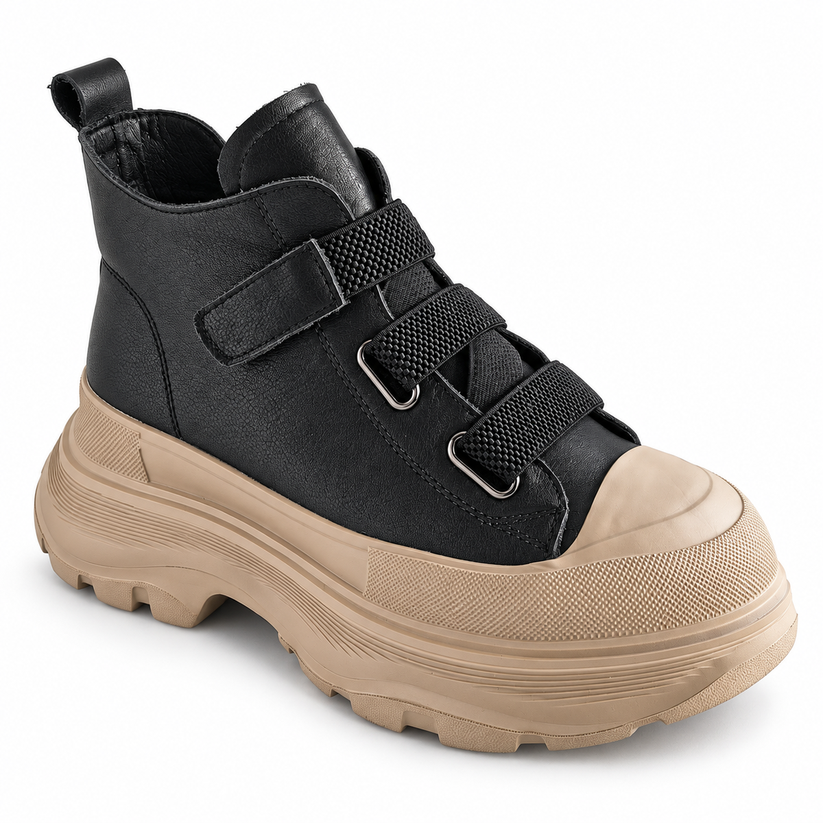 Ghete Casual Damă Franco Gerardo 66082 Negru – vedere 2