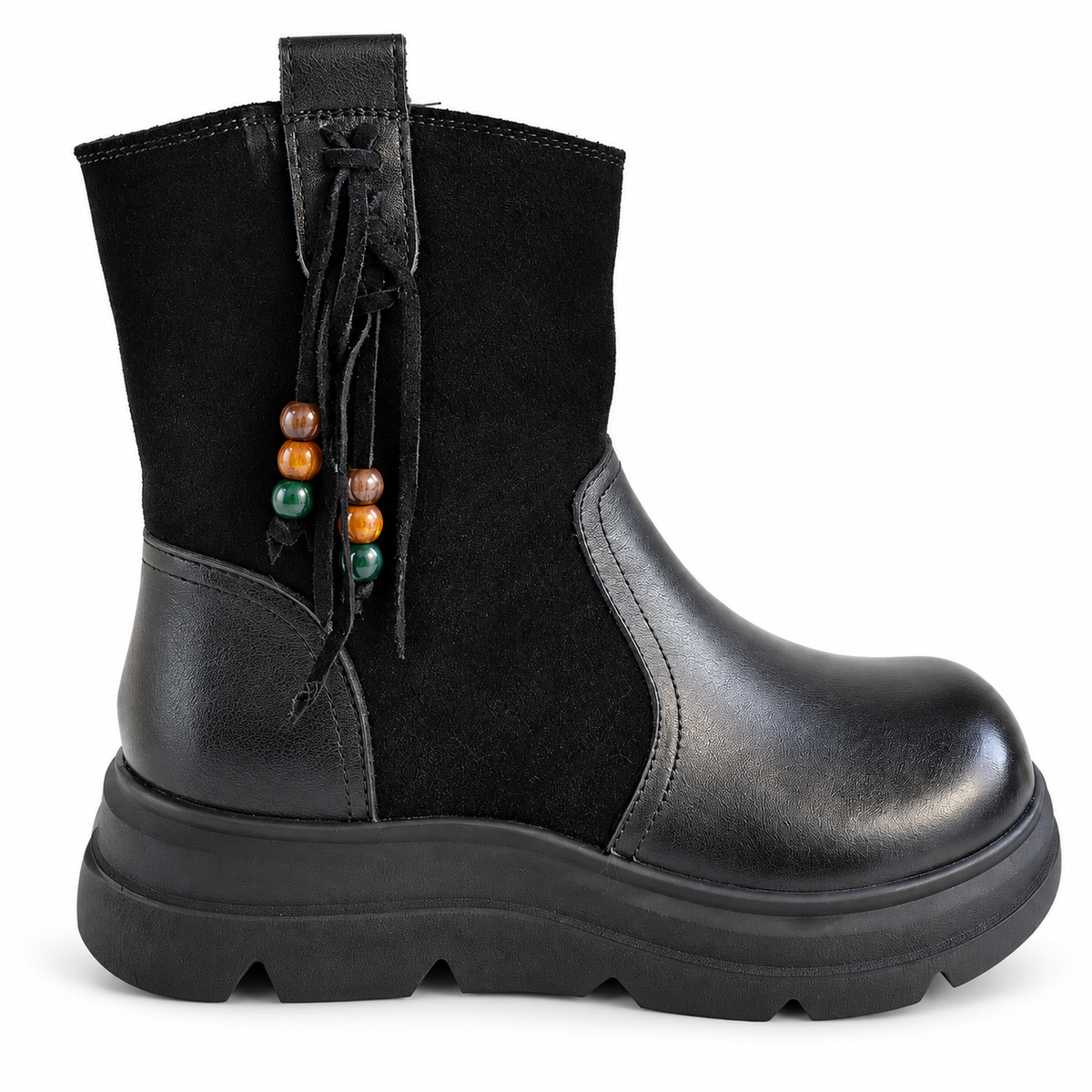 Ghete Casual Damă Formazione 99312 Negru – vedere 2