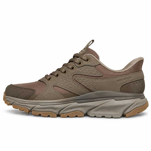 Pantofi Sport Bărbați Skechers 237412 Taupe Închis – Piele Ecologică - vedere 3/5