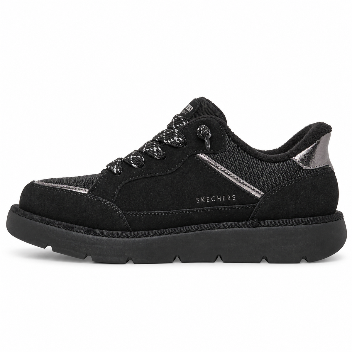 Pantofi Casual Damă Skechers 190196 Negru – Piele Ecologică - vedere 3/5