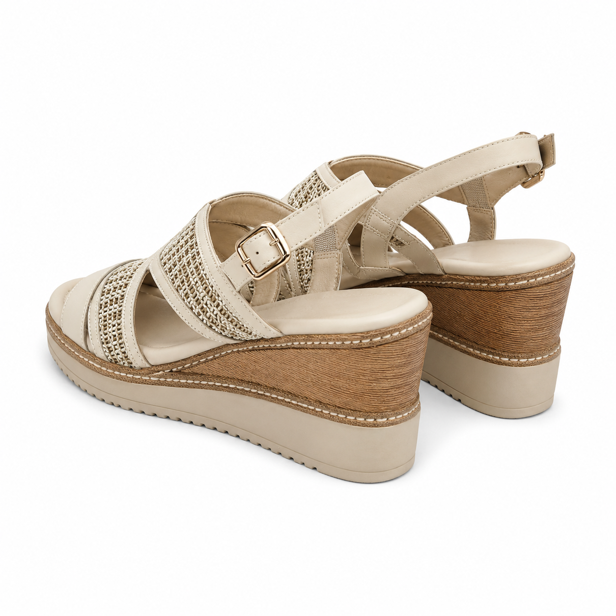 SANDALE CASUAL DAMA TAMARIS 28337-46 BEJ IVORY
