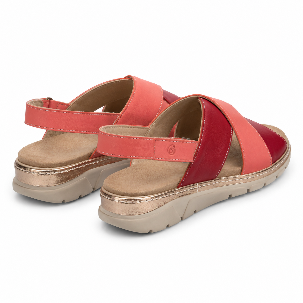 SANDALE CASUAL DAMA SUAVE 12505VT MOSTAR 37-N ROSU CU CORAI