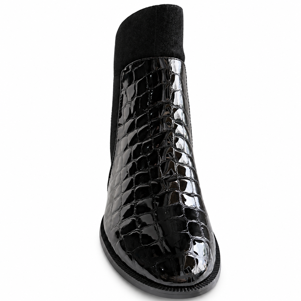 Ghete Elegante Damă Epica 8313-4-735 01-O Negre Croco – vedere 3