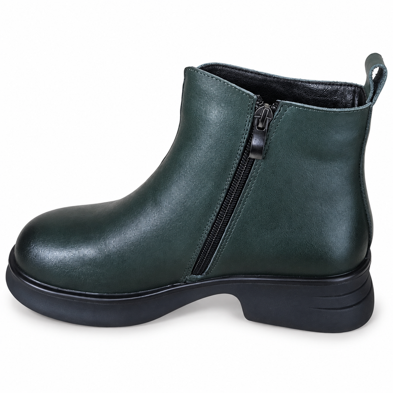 Ghete Casual Damă Franco Gerardo M5216 Verde Închis – vedere 3