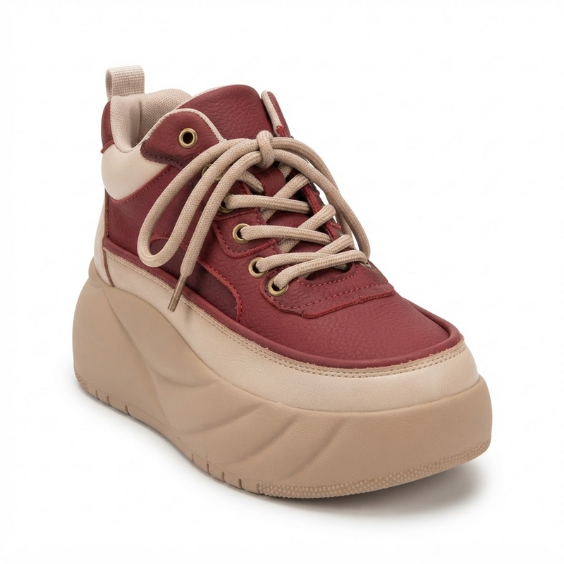 Pantofi Sport Damă Franco Gerardo 77038 Roșu – vedere 3