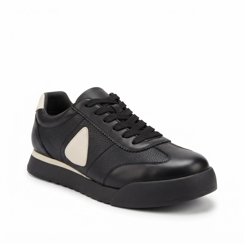 Pantofi Sport Bărbați Franco Gerardo 5327 Negru – Piele Naturală – vedere 3