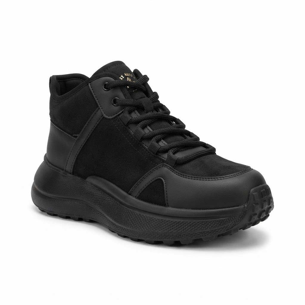 Ghete Casual Damă Franco Gerardo 6682-2 Negru – vedere 3