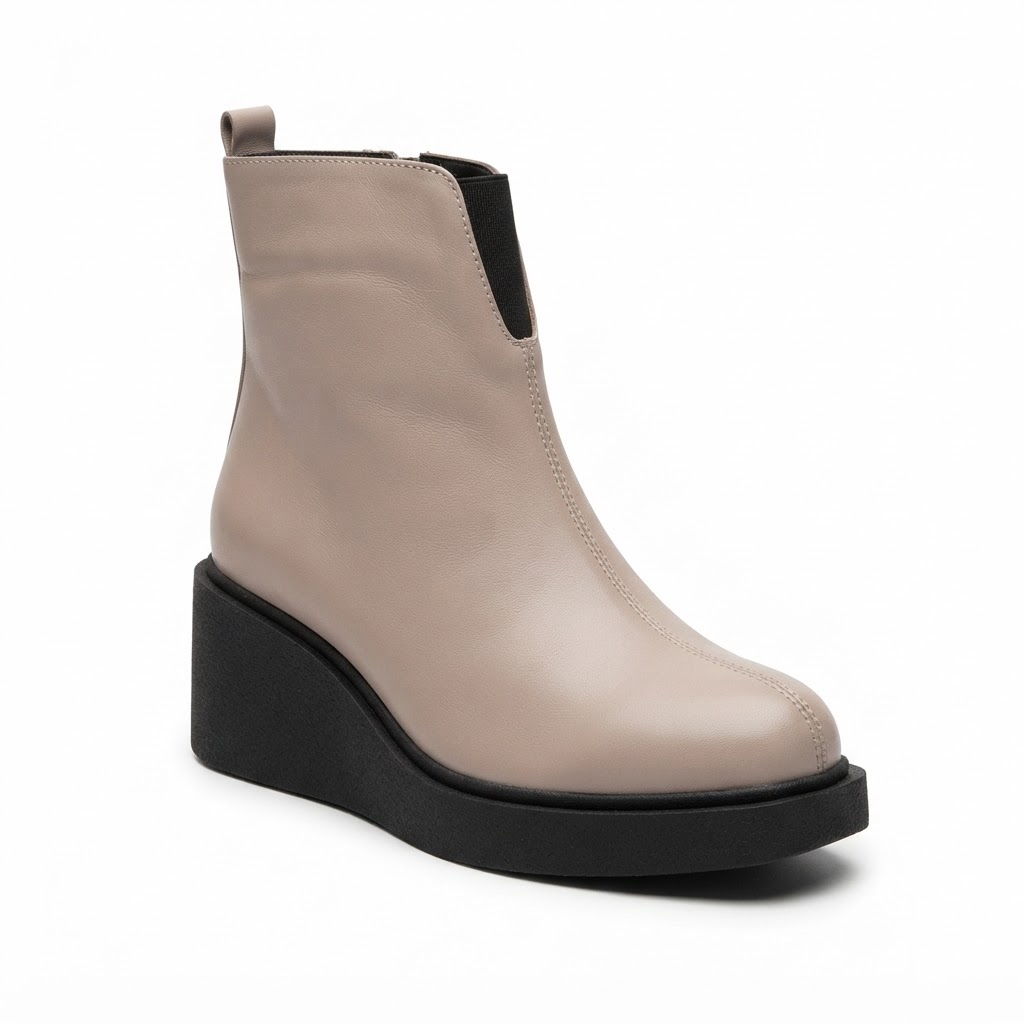 Ghete Casual Damă Dogati 061 27101 Grej Perlat – Piele Naturală – vedere 3