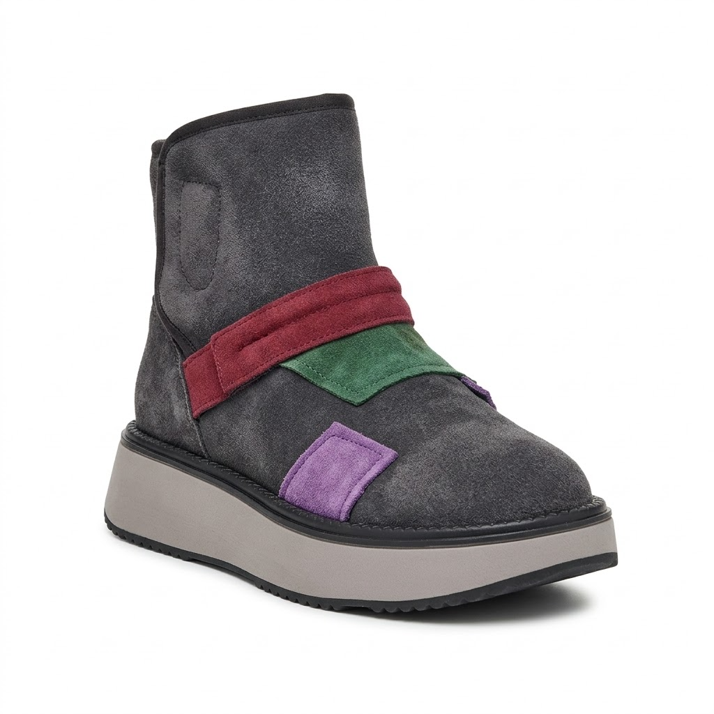 Ghete Casual Damă Franco Gerardo 5563S Gri – vedere 3