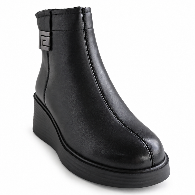 Ghete Casual Damă Pass 990008A Negru – vedere 3